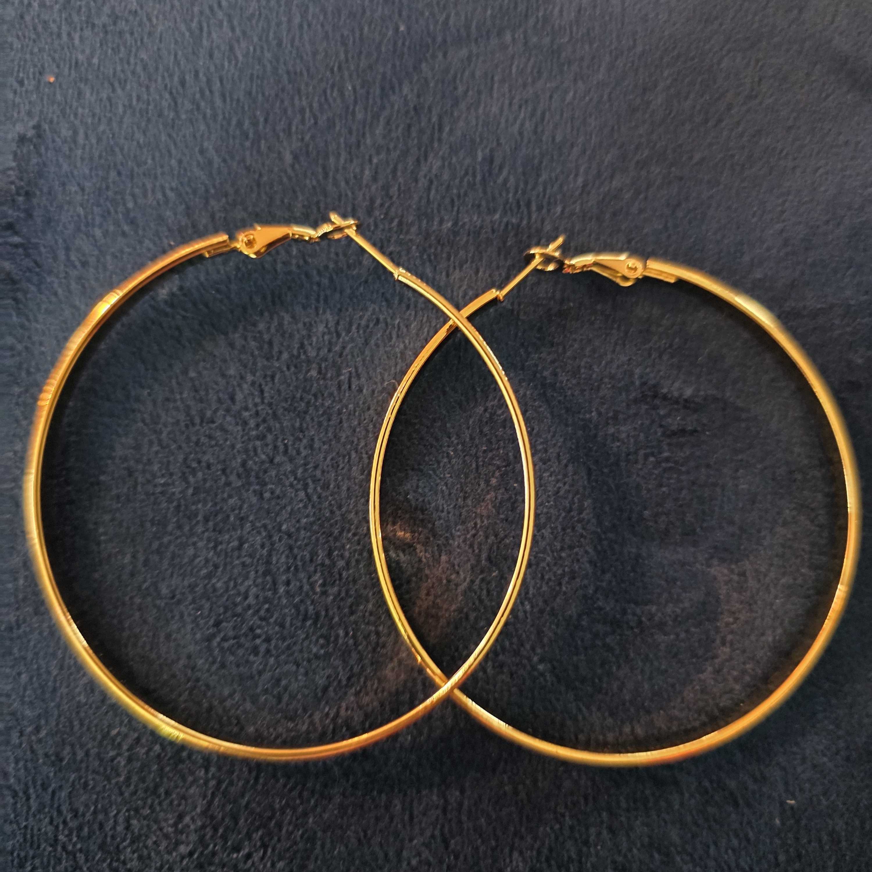 Mint Gold Hoop Earrings 18$